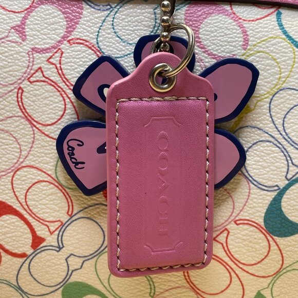 Coach Signature Tote with Pink and Multicolor Design - Picture 5 of 15